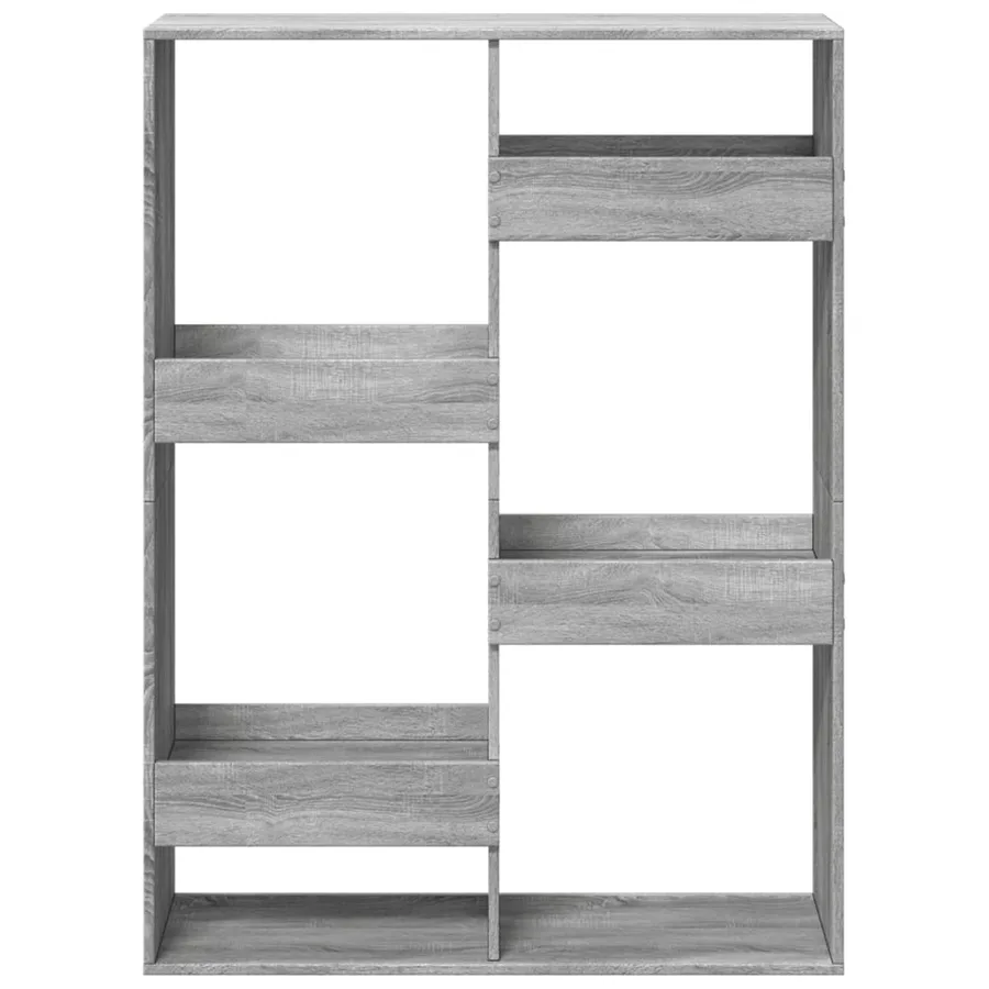 Bibliothèque sonoma gris 100x33x135 cm bois d'ingénierie - 4