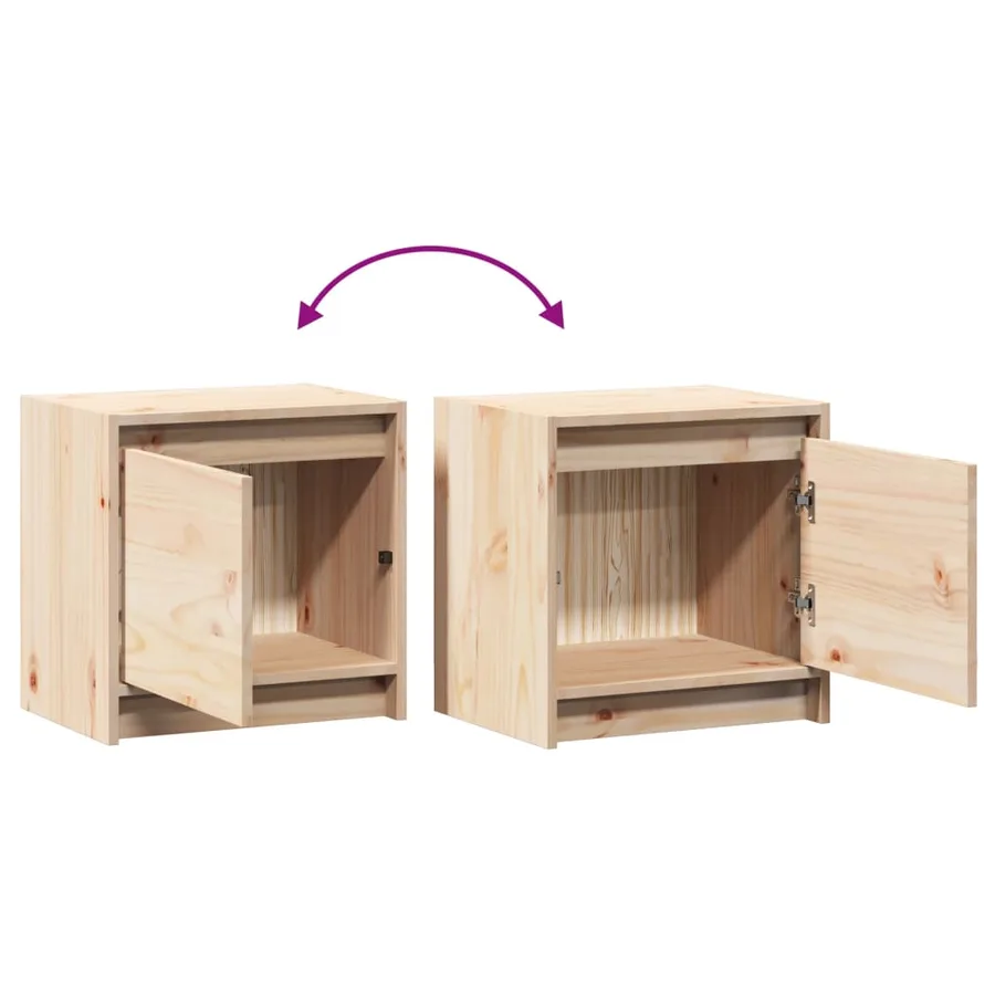Table de chevet 40x30,5x40 cm bois de pin massif - 8