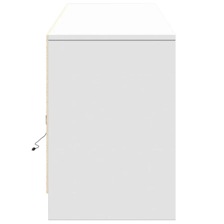 Meuble TV avec LED blanc 180x34x50 cm bois d'ingénierie - 7