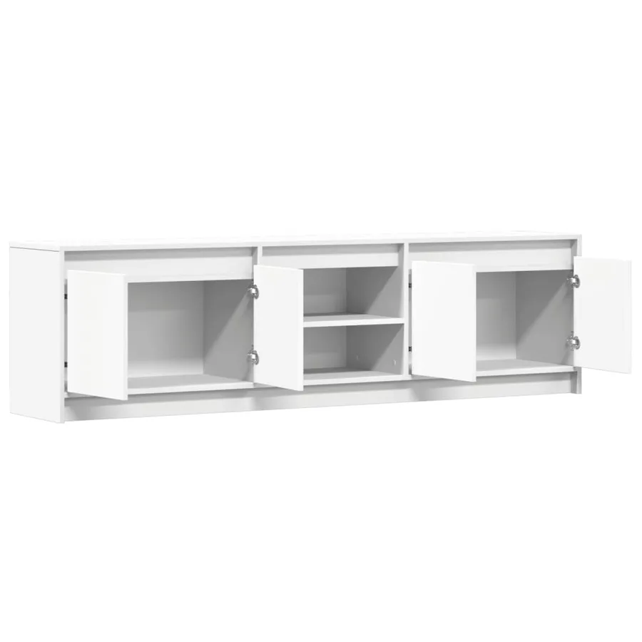 Meuble TV avec LED blanc 180x34x50 cm bois d'ingénierie - 9