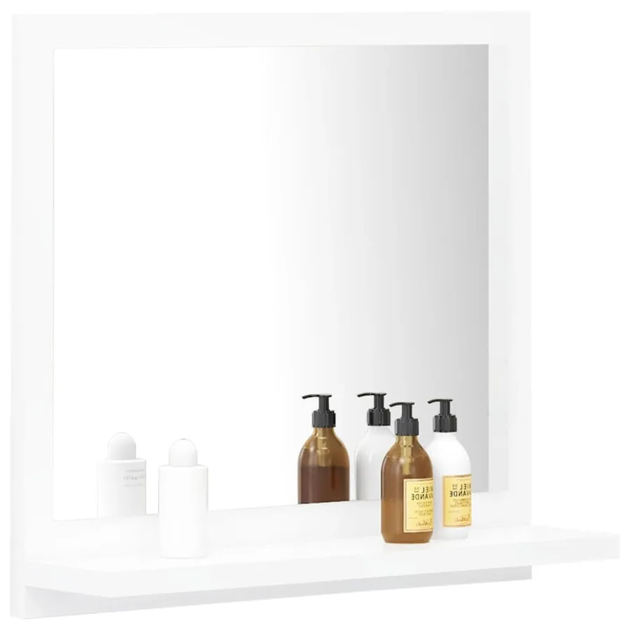 Miroir de salle de bain Blanc 40x10,5x37 cm Bois d’ingénierie - 3