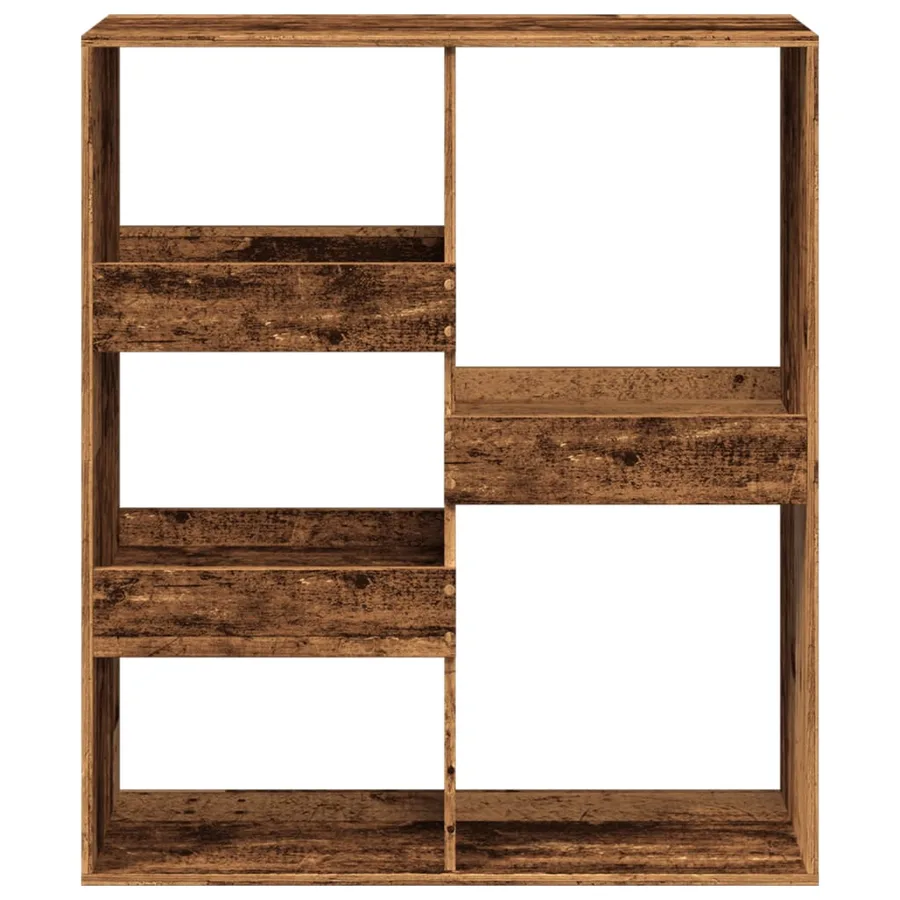 Bibliothèque/Séparateur de pièce vieux bois 100x33x115 cm - 4