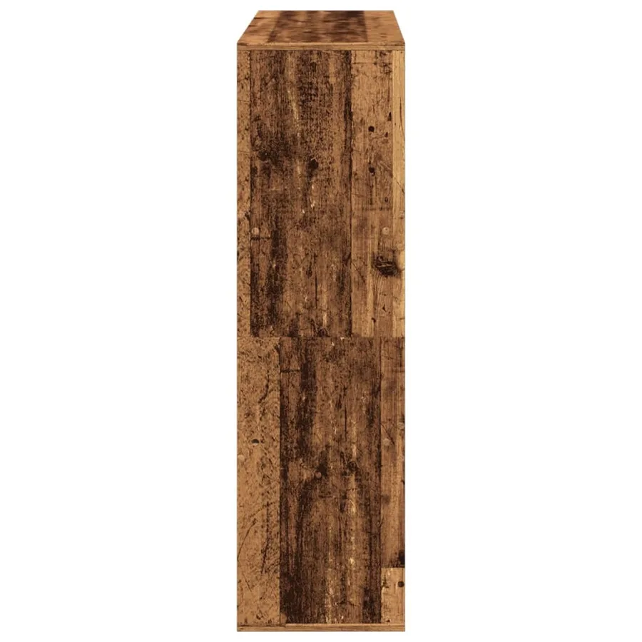 Bibliothèque/Séparateur de pièce vieux bois 100x33x115 cm - 5