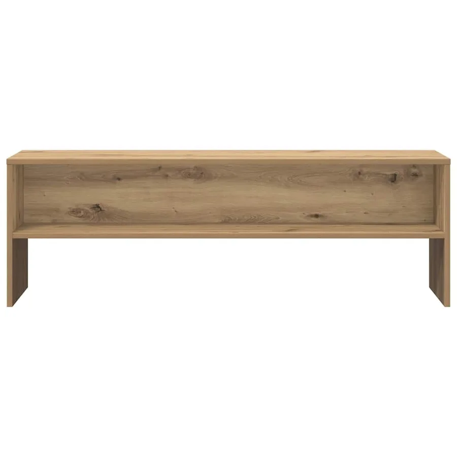 Meuble TV chêne artisanal 120x40x40 cm bois d'ingénierie - 4