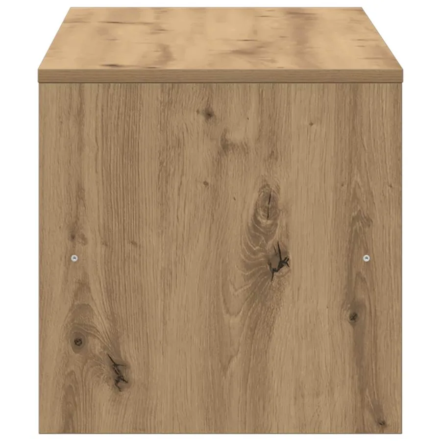 Meuble TV chêne artisanal 120x40x40 cm bois d'ingénierie - 5