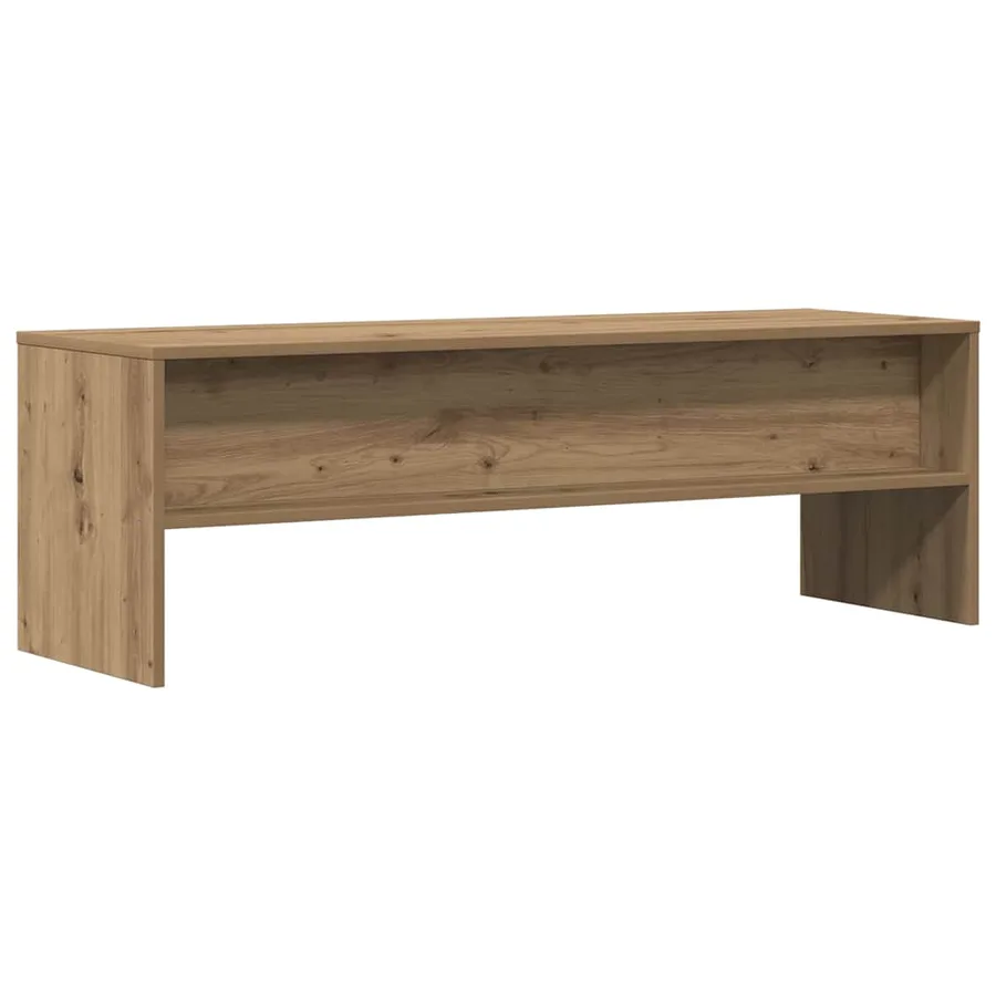 Meuble TV chêne artisanal 120x40x40 cm bois d'ingénierie - 6