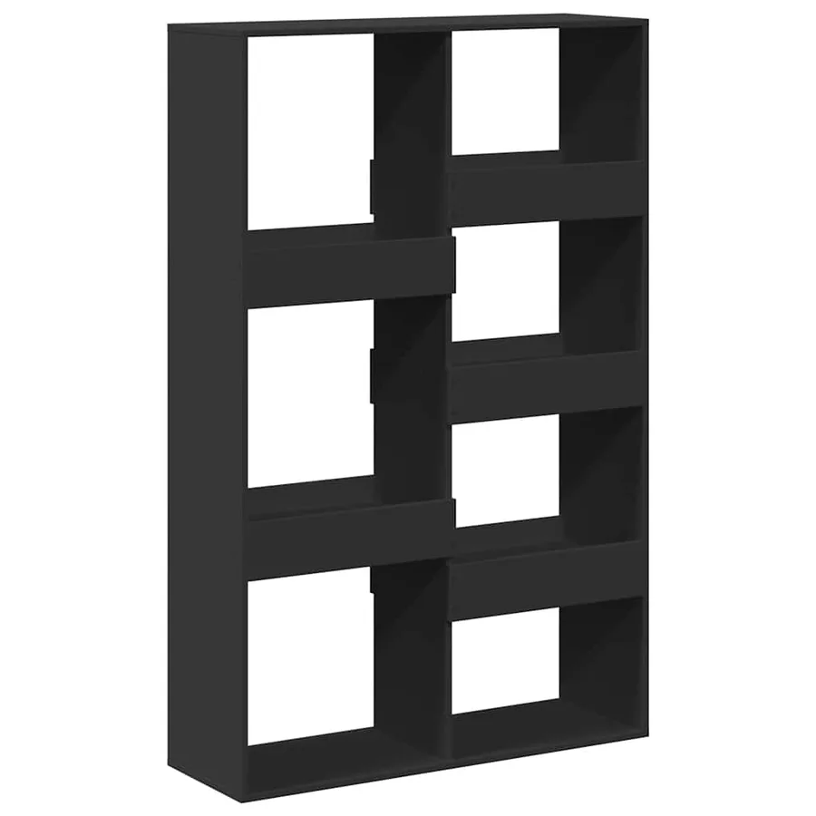 Bibliothèque noir 100x33x155,5 cm bois d'ingénierie - 6