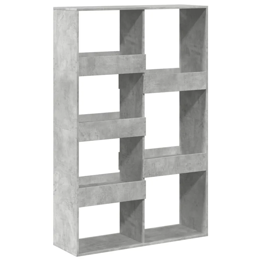 Bibliothèque gris béton 100x33x155,5 cm bois d'ingénierie - 2