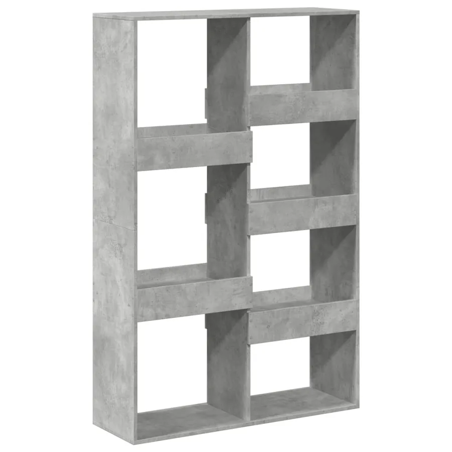 Bibliothèque gris béton 100x33x155,5 cm bois d'ingénierie - 6