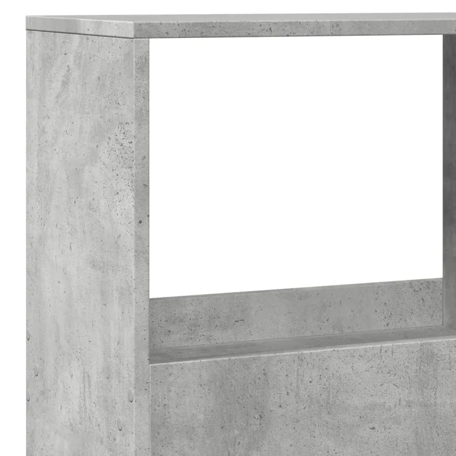 Bibliothèque gris béton 100x33x155,5 cm bois d'ingénierie - 7