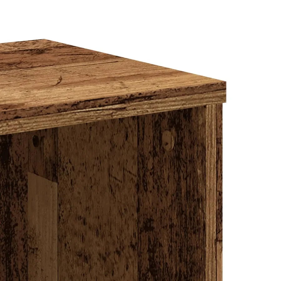 Bibliothèque vieux bois 50x25x105 cm bois d'ingénierie - 7