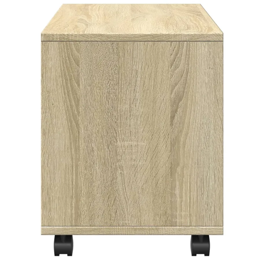 Armoire à roulettes chêne sonoma 72x33x42,5cm bois d’ingénierie - 6