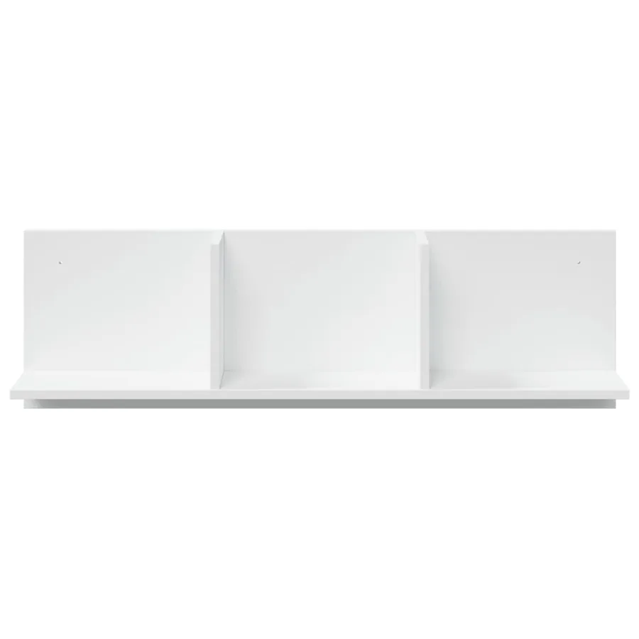 Armoire murale 100x16,5x30 cm blanc bois d'ingénierie - 4