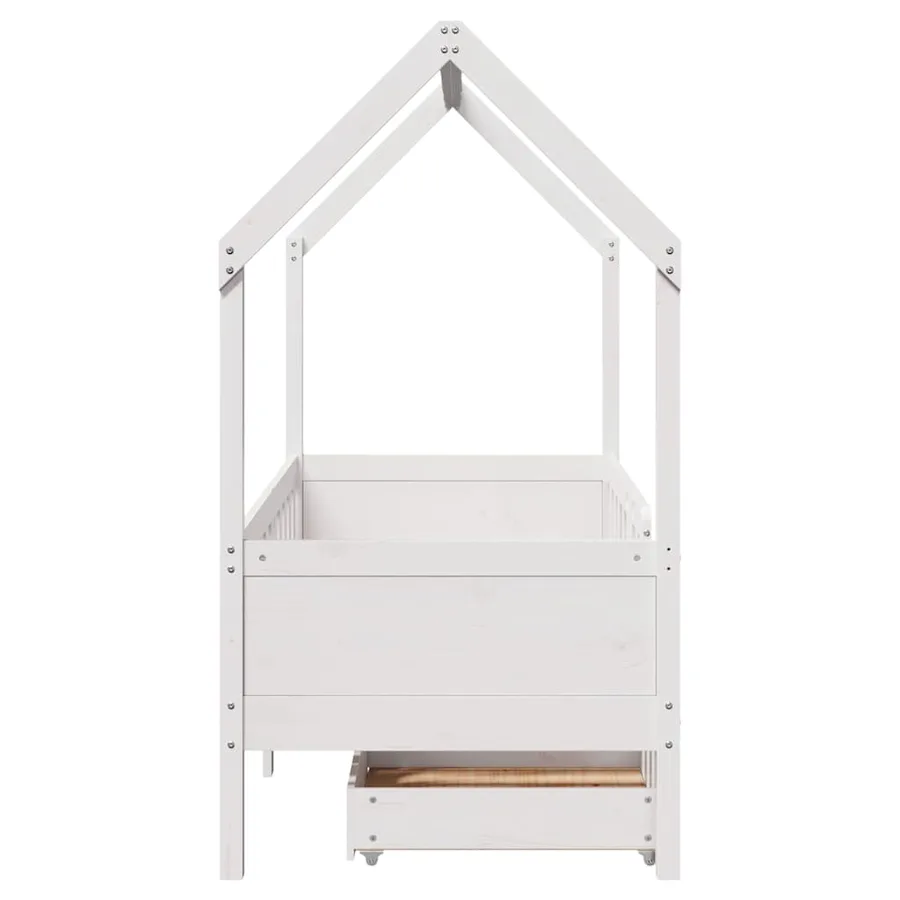 Cadre de lit enfant avec tiroirs sans matelas 80x170 cm bois - 7
