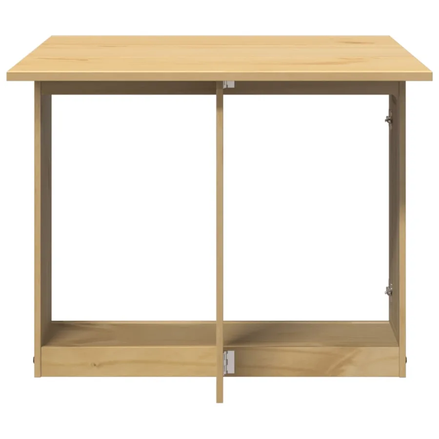 Table à manger papillon pliable Corona cire marron bois de pin - 5