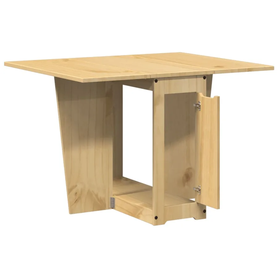 Table à manger papillon pliable Corona cire marron bois de pin - 7