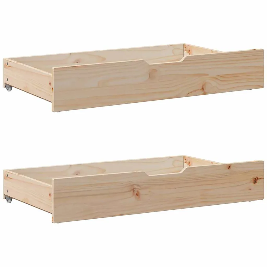 Cadre de lit sans matelas 135x190 cm bois de pin massif - 6