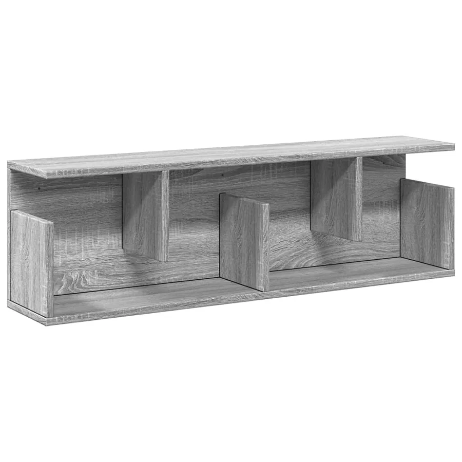 Armoire murale 100x20x30 cm sonoma gris bois d'ingénierie - 2