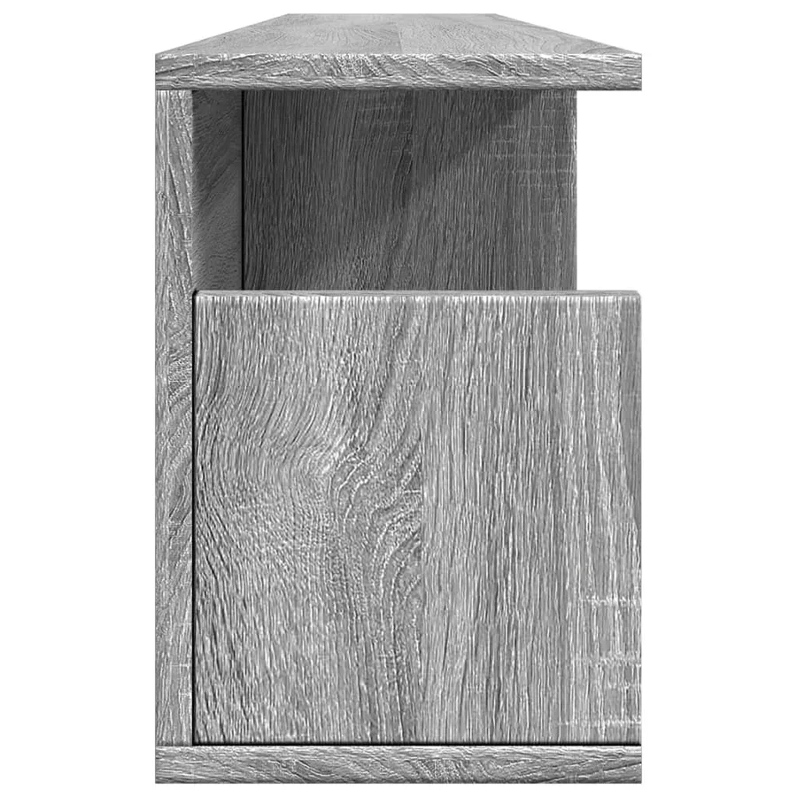Armoire murale 100x20x30 cm sonoma gris bois d'ingénierie - 5