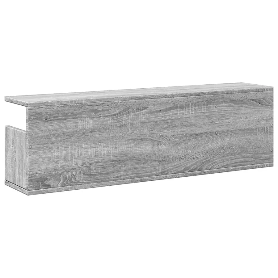 Armoire murale 100x20x30 cm sonoma gris bois d'ingénierie - 6