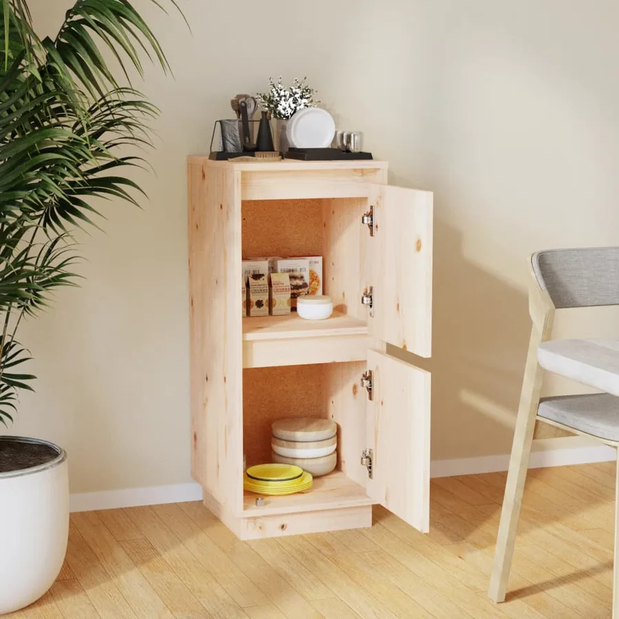 Buffet 31,5x34x75 cm Bois massif de pin - 3