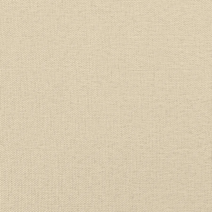 Chaise longue avec coussins crème tissu - 7
