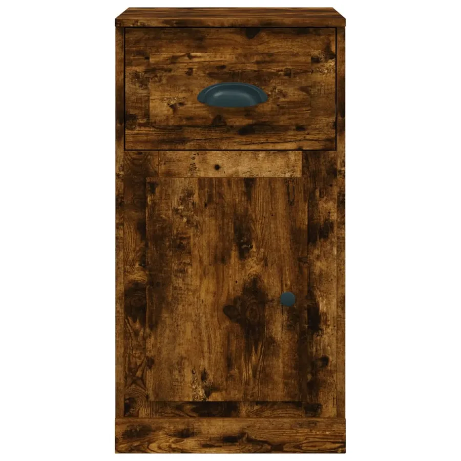 Armoire latérale avec tiroir chêne fumé 40x50x75 cm - 6