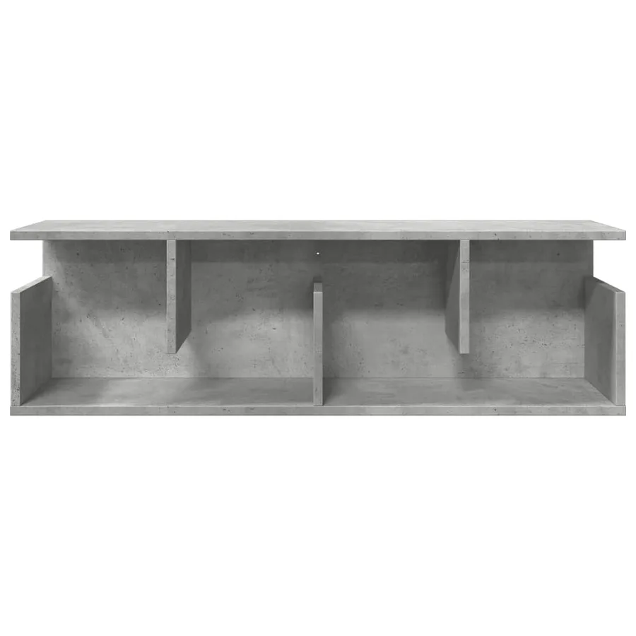 Armoire murale 100x20x30 cm gris béton bois d'ingénierie - 4