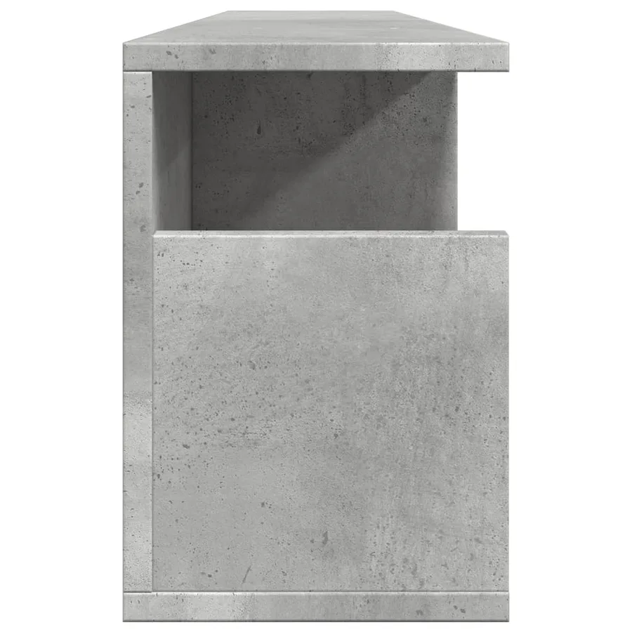 Armoire murale 100x20x30 cm gris béton bois d'ingénierie - 5