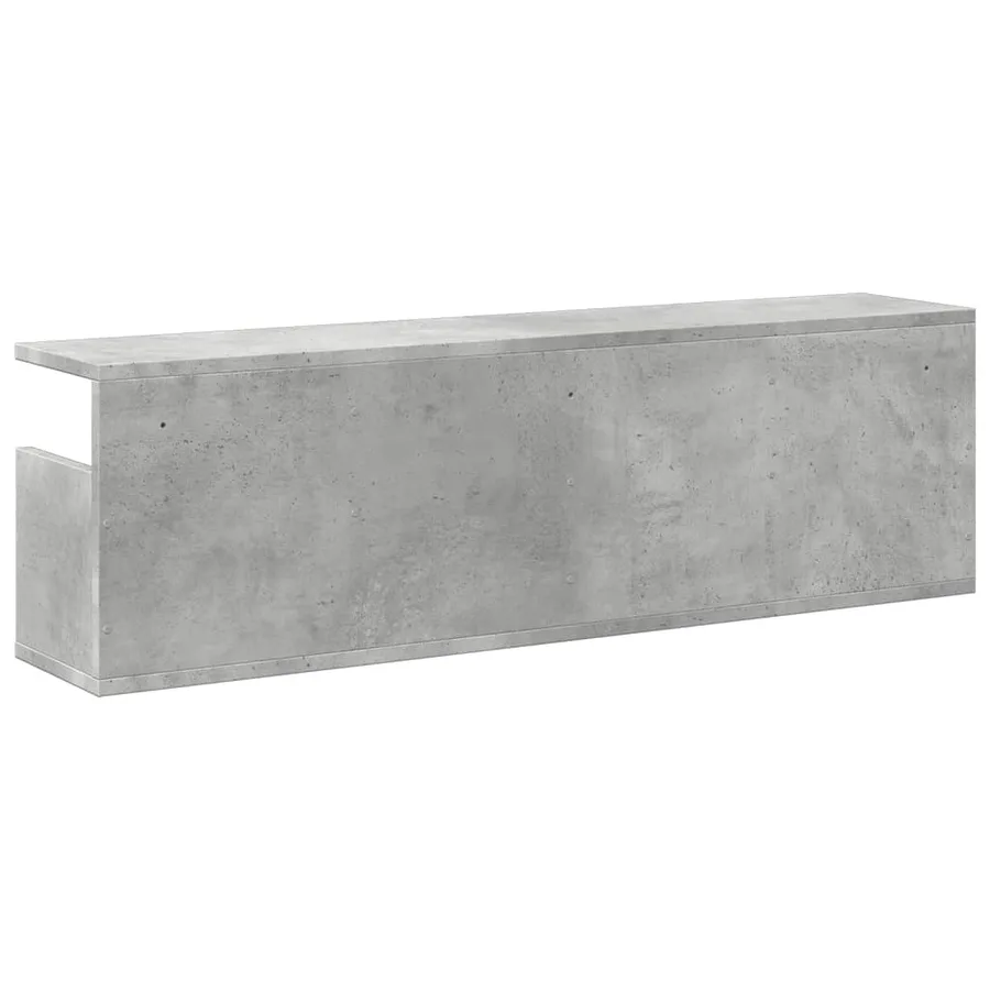 Armoire murale 100x20x30 cm gris béton bois d'ingénierie - 6