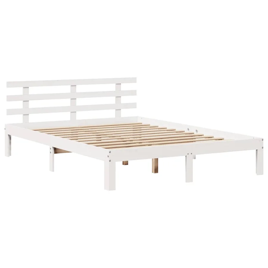 Cadre de lit avec tiroirs sans matelas blanc 120x190 cm - 7