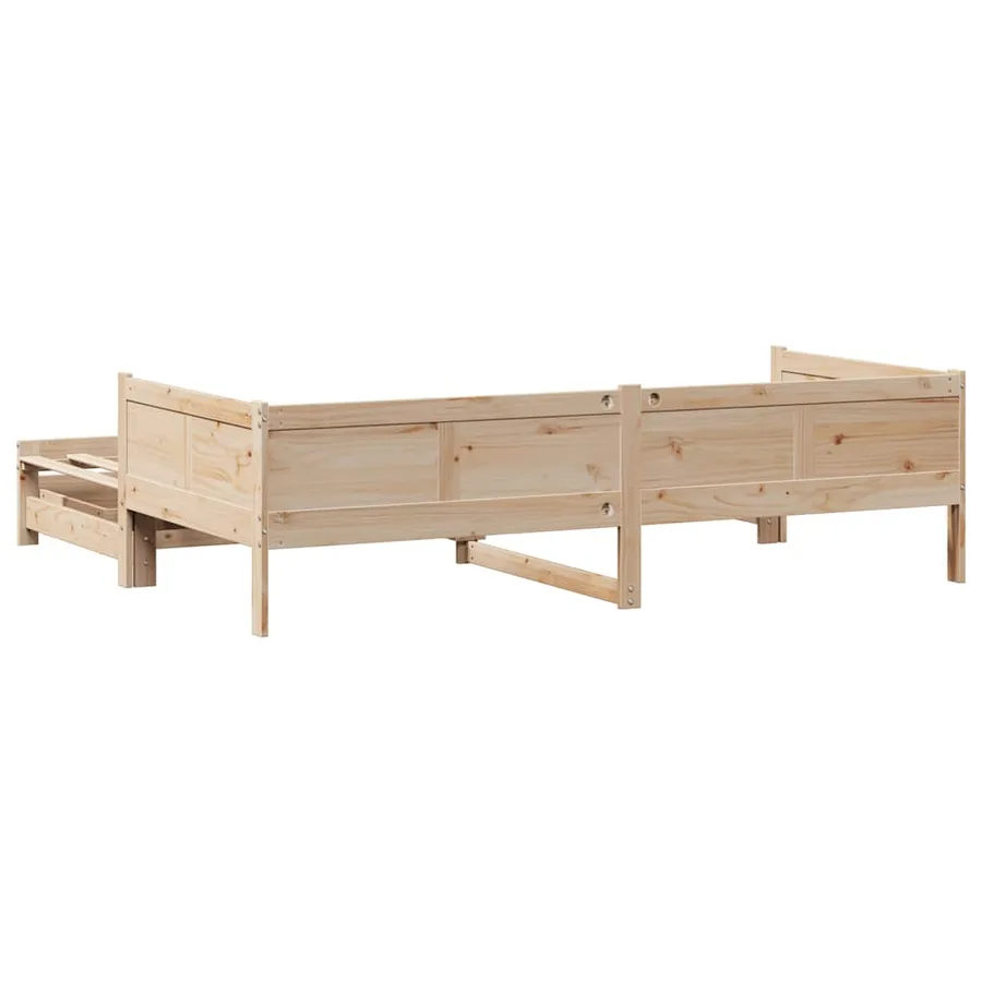 Lit de jour avec gigogne et tiroirs sans matelas 90x190 cm - 7