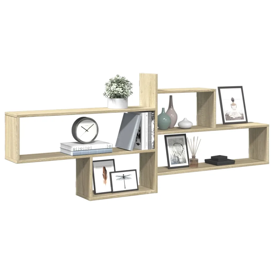 Étagère murale chêne sonoma 167,5x18x68 cm bois d'ingénierie - 3