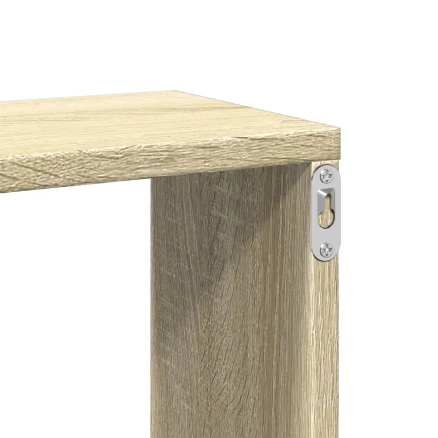 Étagère murale chêne sonoma 167,5x18x68 cm bois d'ingénierie - 8