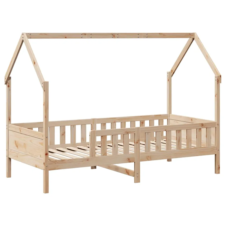 Cadre de lit enfants avec tiroirs sans matelas 80x200 cm bois - 5
