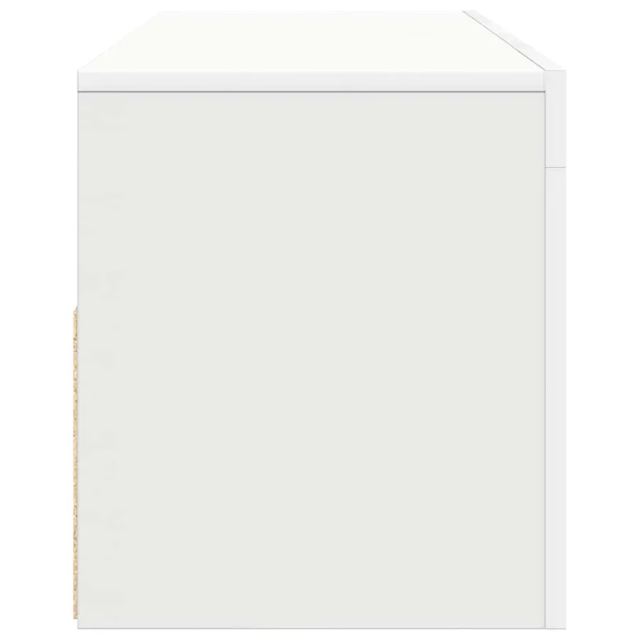 Meuble TV avec lumières LED blanc 120x35x40 cm - 9