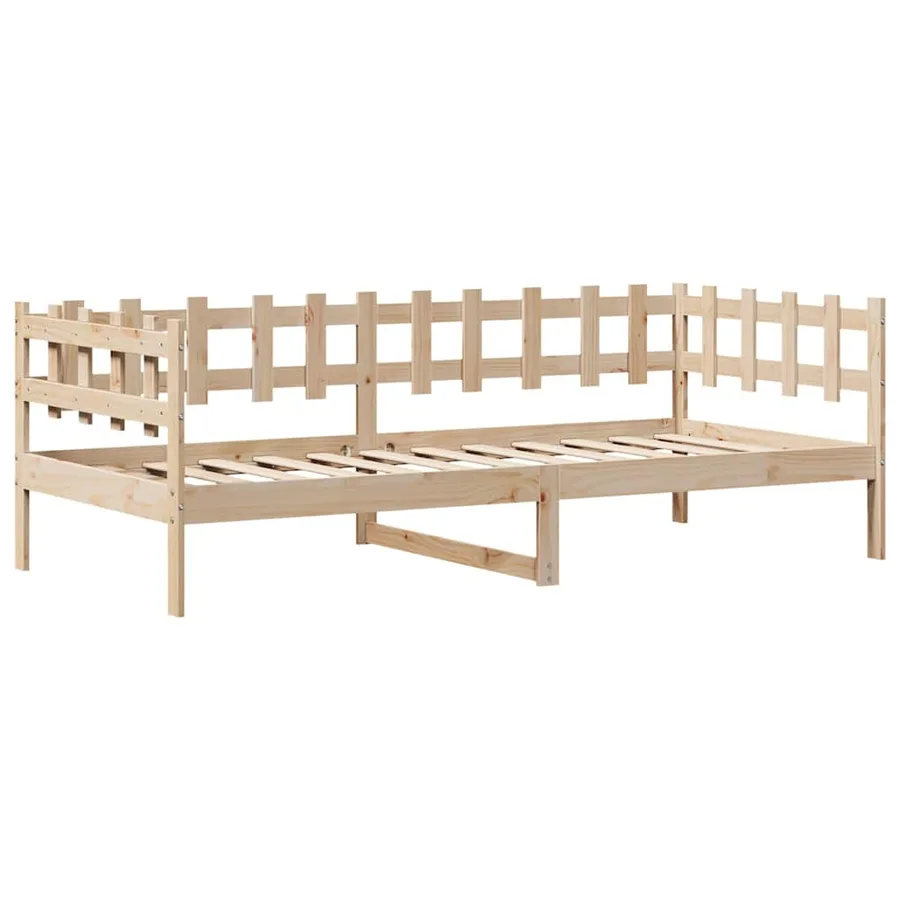 Lit de jour avec tiroirs sans matelas 80x200 cm bois massif - 5