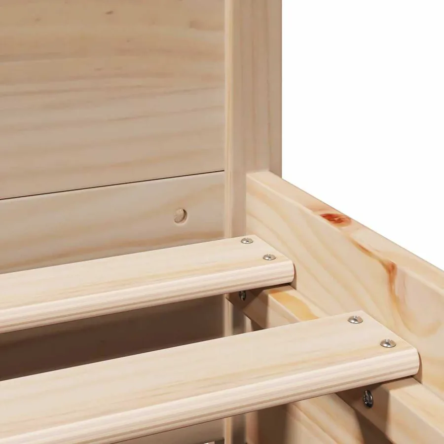 Cadre de lit sans matelas 120x200 cm bois de pin massif - 10
