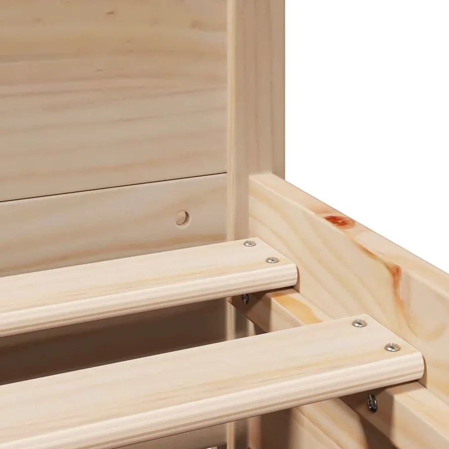 Cadre de lit sans matelas 180x200 cm bois massif de pin - 10
