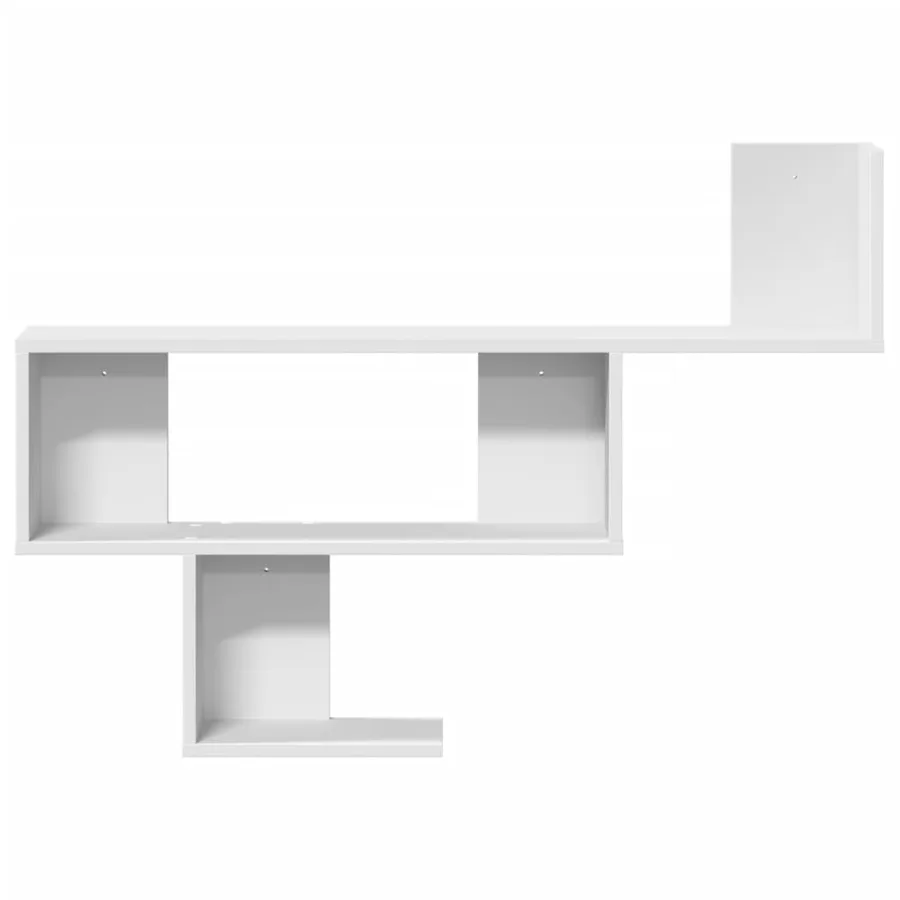 Étagère murale blanc 100x15x70 cm bois d'ingénierie - 4