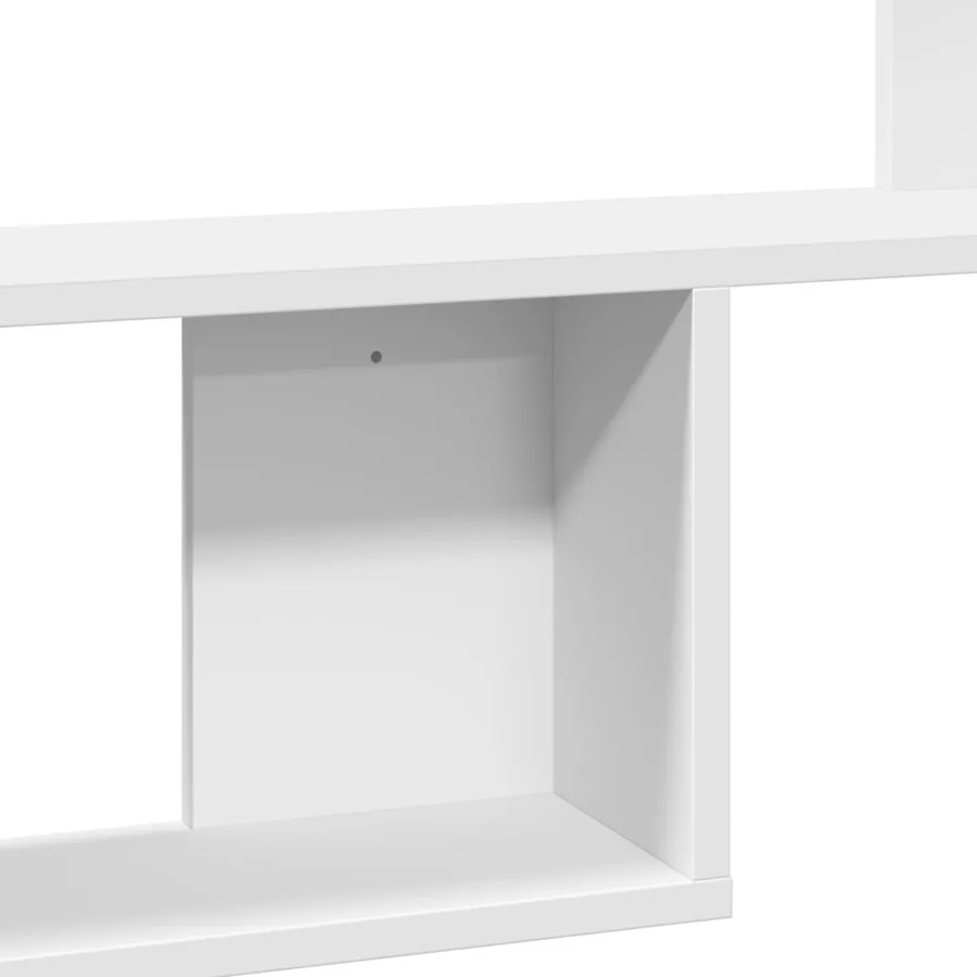 Étagère murale blanc 100x15x70 cm bois d'ingénierie - 7