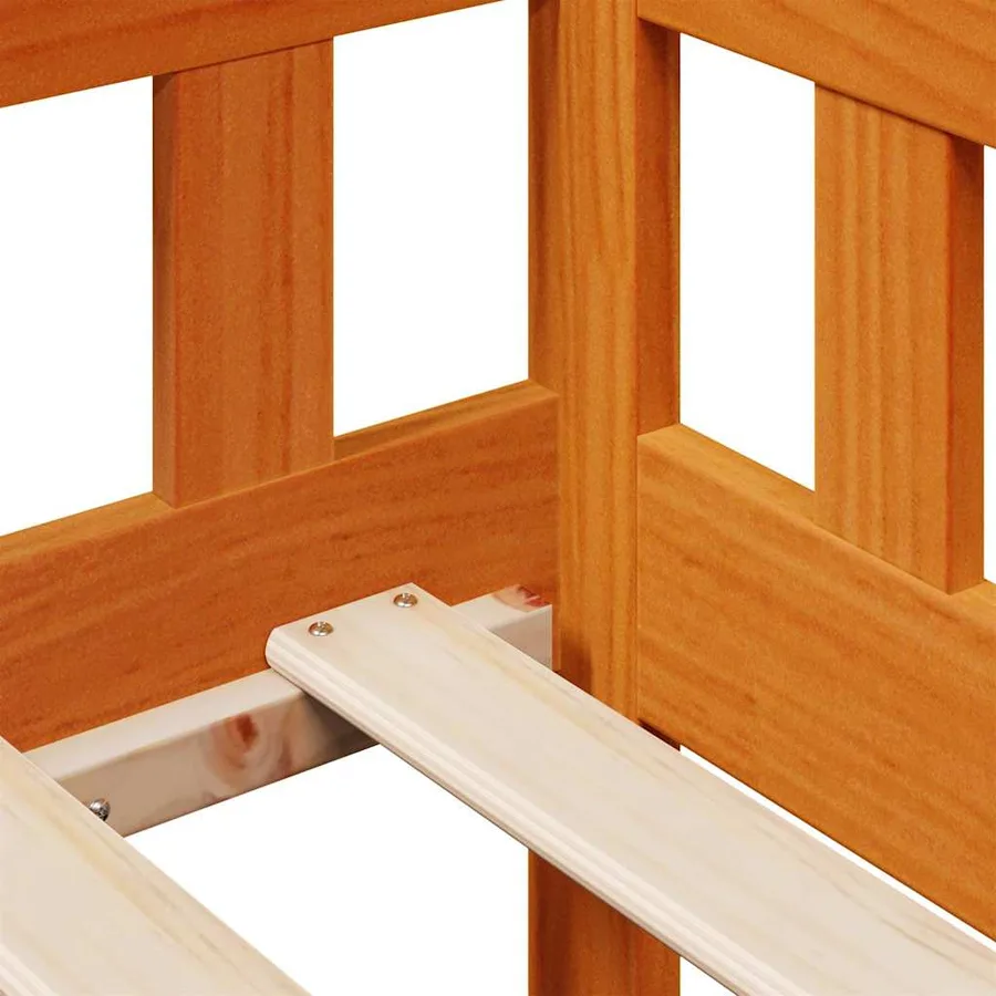 Lit de jour avec tiroirs sans matelas cire marron 90x200cm bois - 10