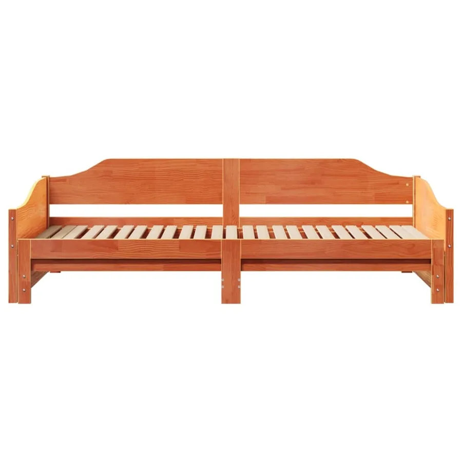 Lit de jour et lit gigogne sans matelas 80x200 cm bois massif - 7