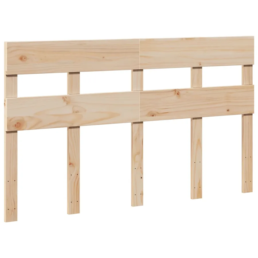 Cadre de lit sans matelas 150x200 cm bois de pin massif - 5