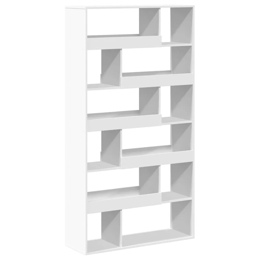 Cloison de séparation blanc 100x33x187,5 cm bois d'ingénierie - 6