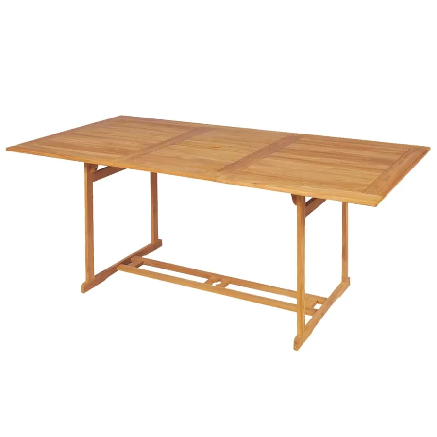 Ensemble à manger de jardin 7 pcs Bois de teck massif - 2
