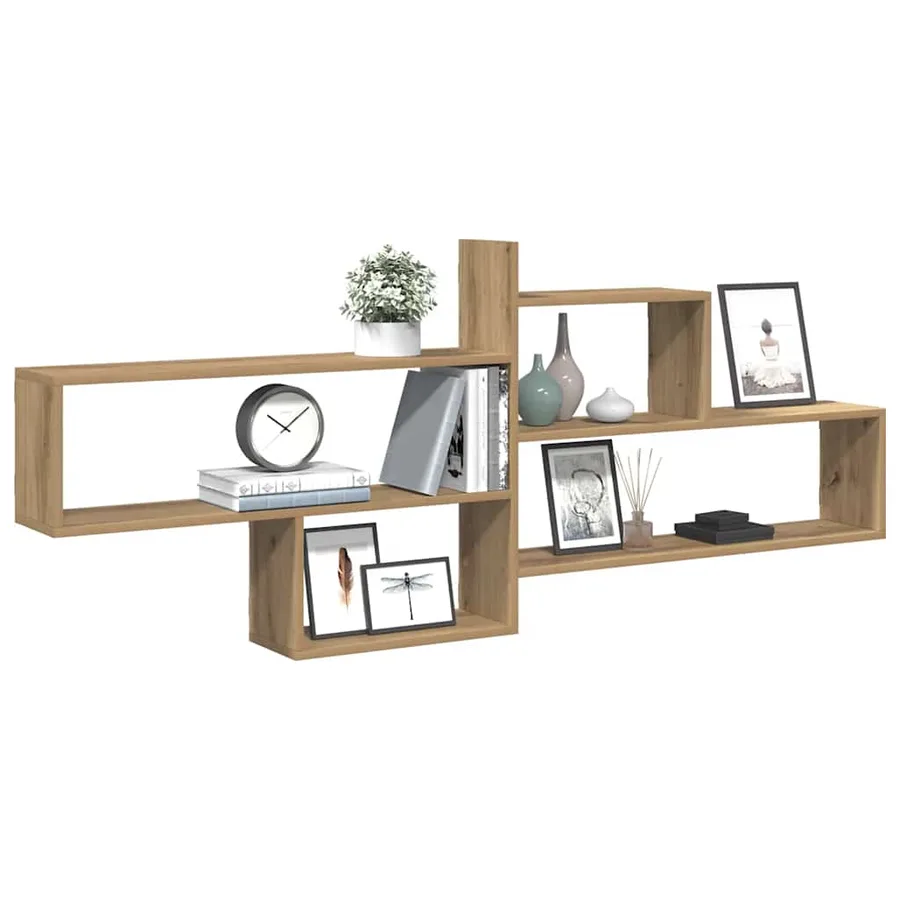 Étagère murale chêne artisanal 167,5x18x68 cm bois ingénierie - 3