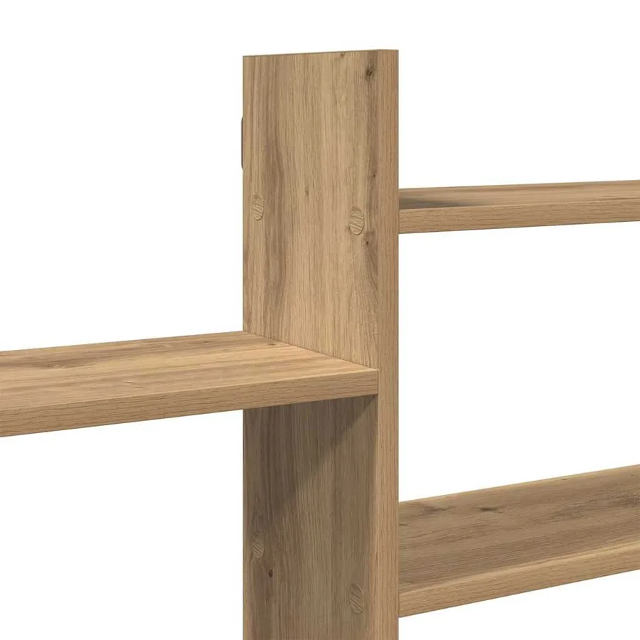 Étagère murale chêne artisanal 167,5x18x68 cm bois ingénierie - 7