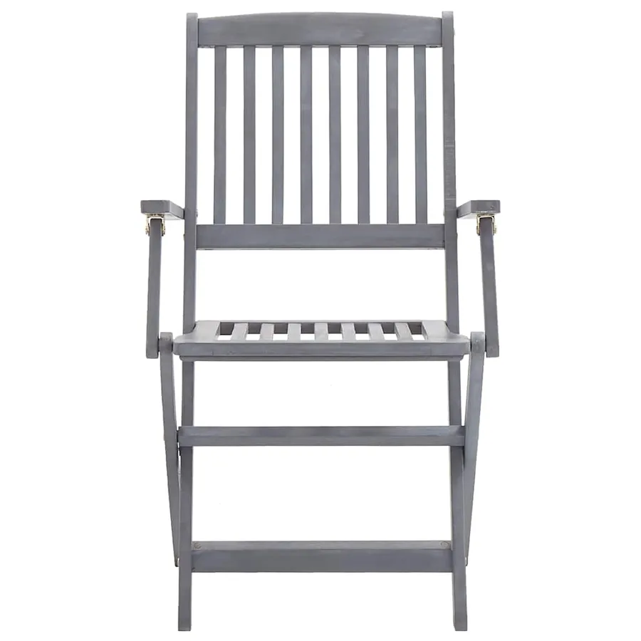 Chaises pliables d'extérieur lot de 6 Bois d'acacia solide - 3