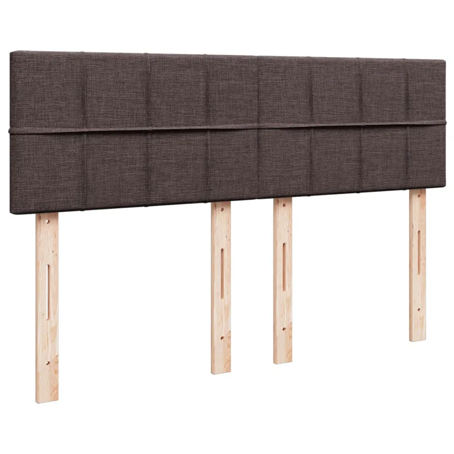 Sommier à lattes de lit avec matelas Marron foncé 140x200 cm - 12